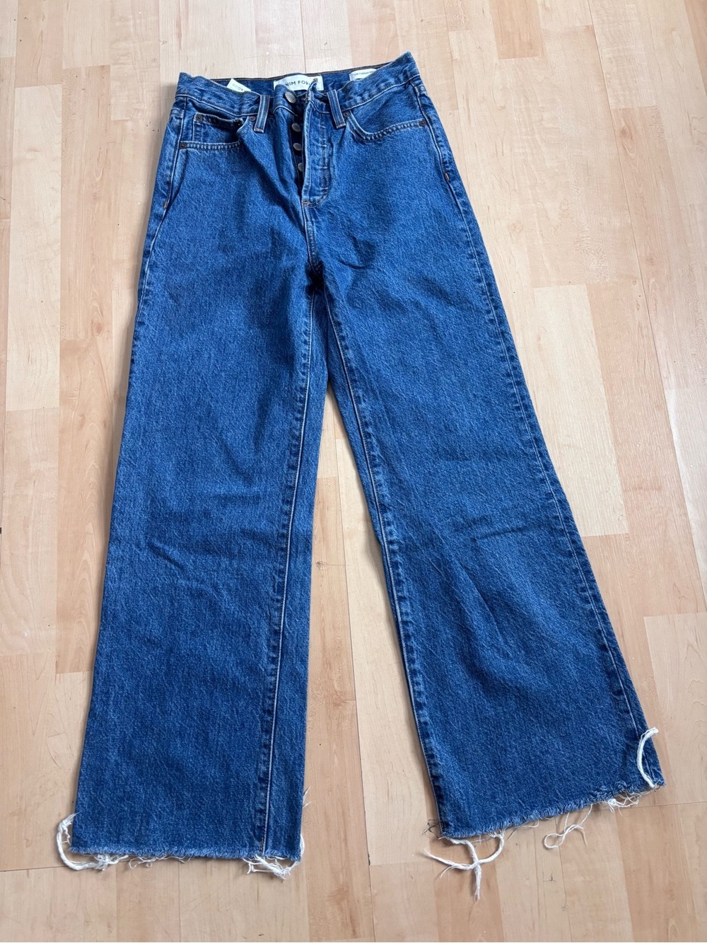 Aritzia Denim Forum The Farrah High Rise Wide Leg size 25
